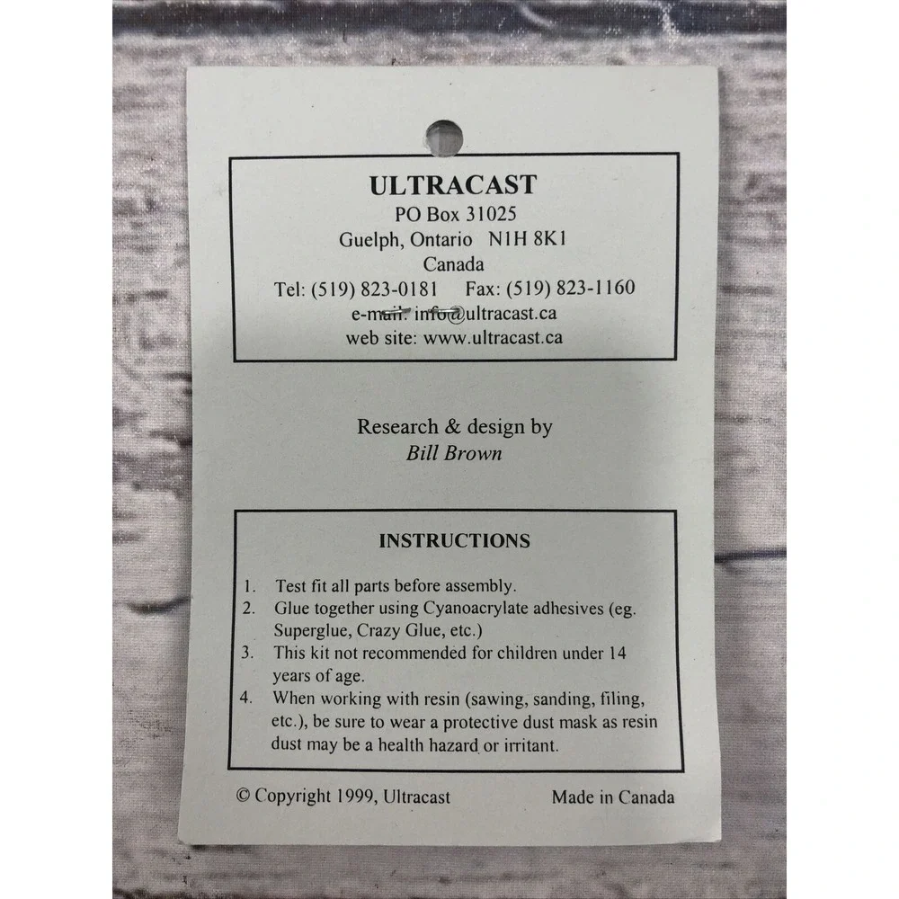 New Ultracast De Havilland Mosquito Tail Wheel 1/48 scale (TAM kit) ULT48045